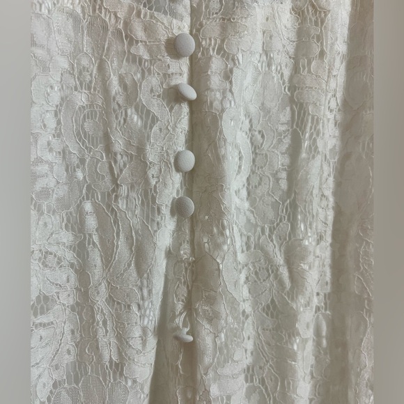 Beloved Eternity White Lace Sleeveless Backless Maxi Dress - Picture 6 of 10